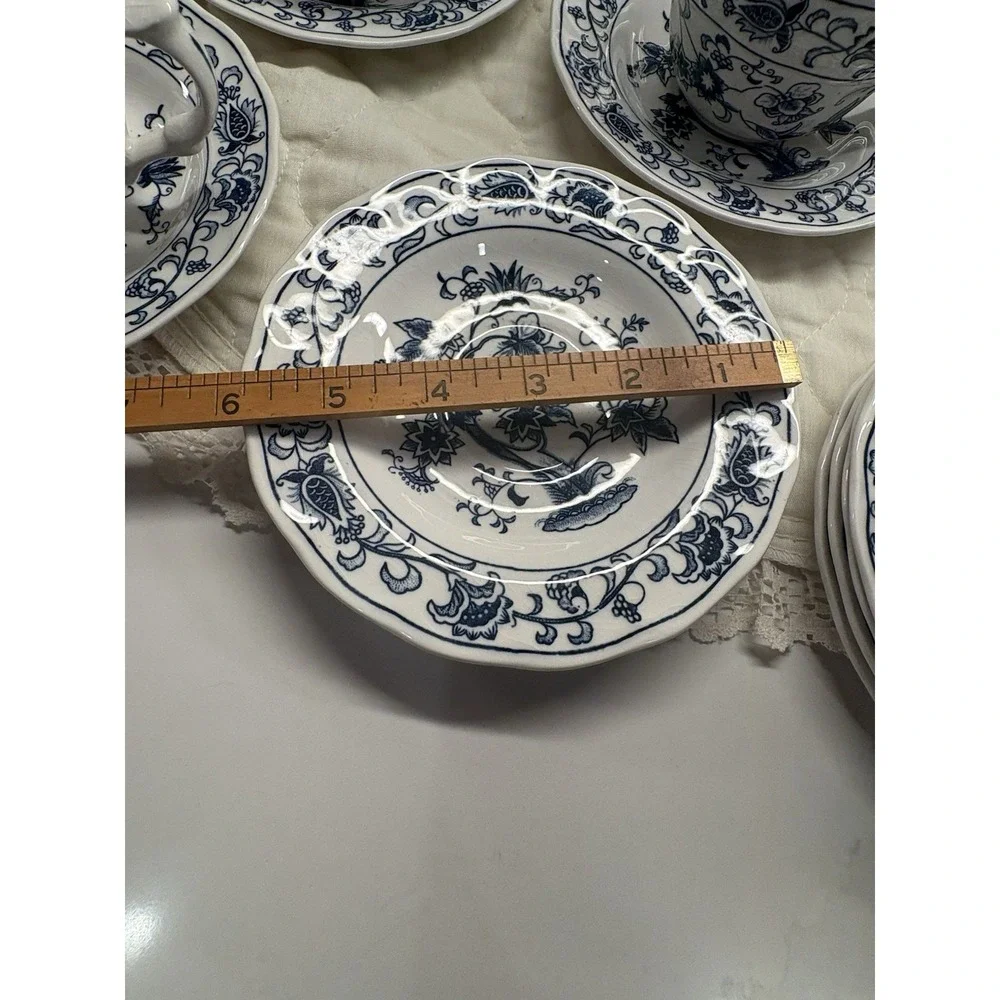 NIKKO Ironstone MING TREE RARE LOT 13 .4270. Harmony House Blue Bonnet. Vintage